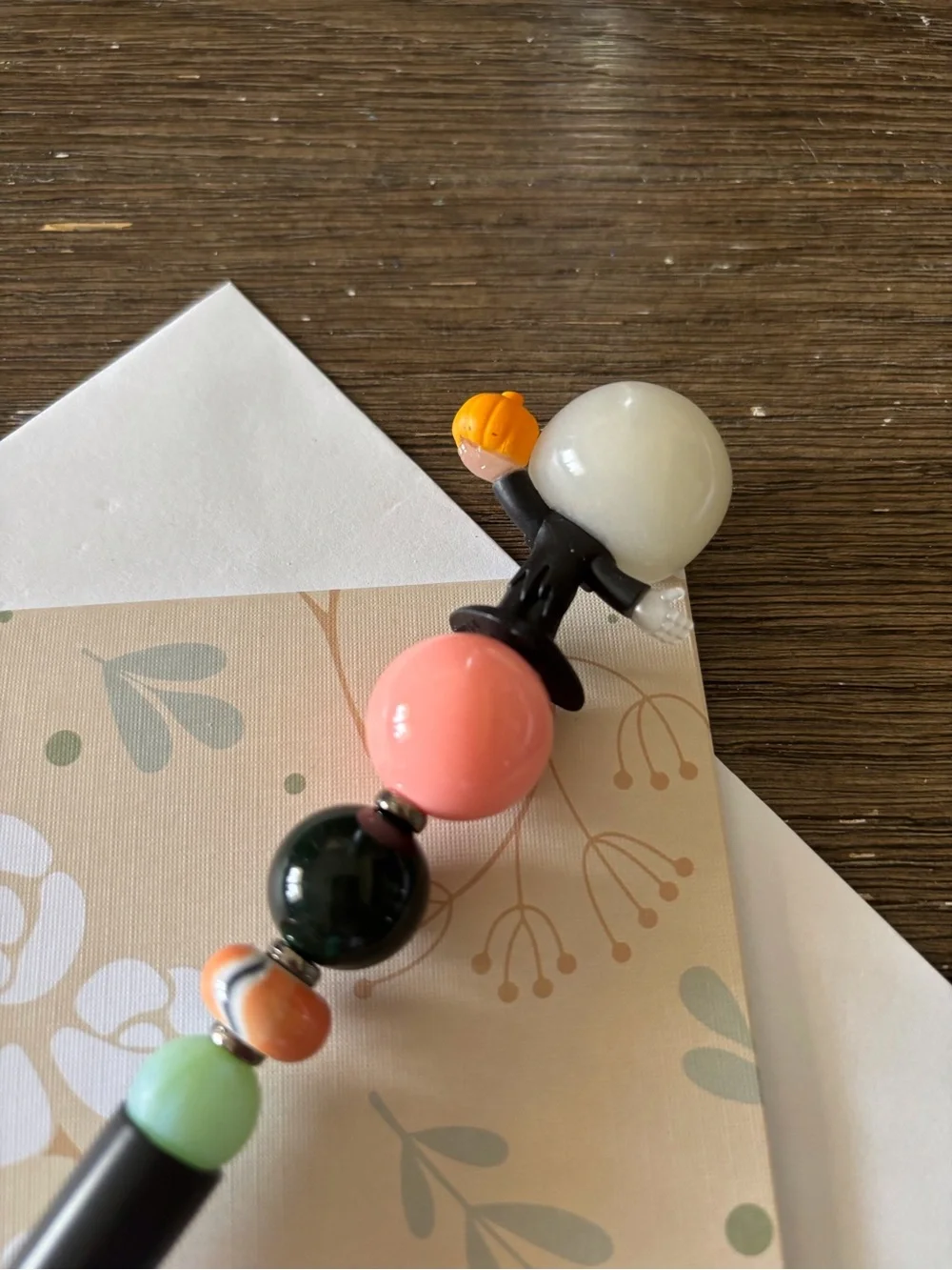 Disney Doorables: Nightmare Before Christmas: Jack Skellington handmade bead pen
